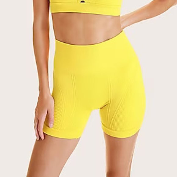 Express Pants - NWOT! Express Chartreuse Bike Shorts